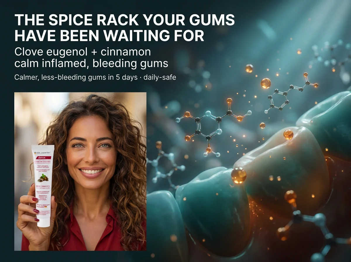 Das Experten detox clove and cinnamon toothpaste — calms inflamed gums