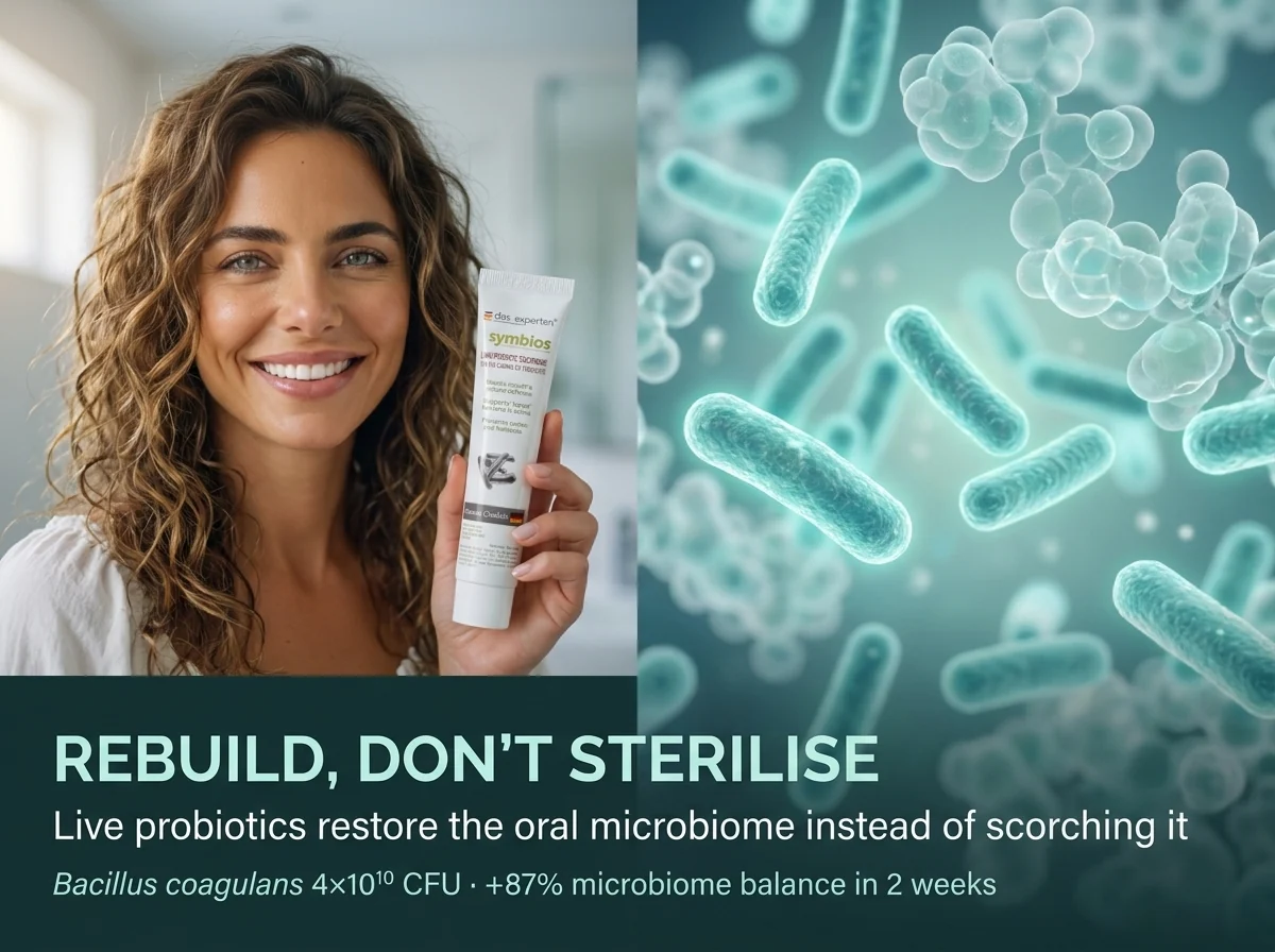 Das Experten symbios — live probiotics rebuild the oral microbiome