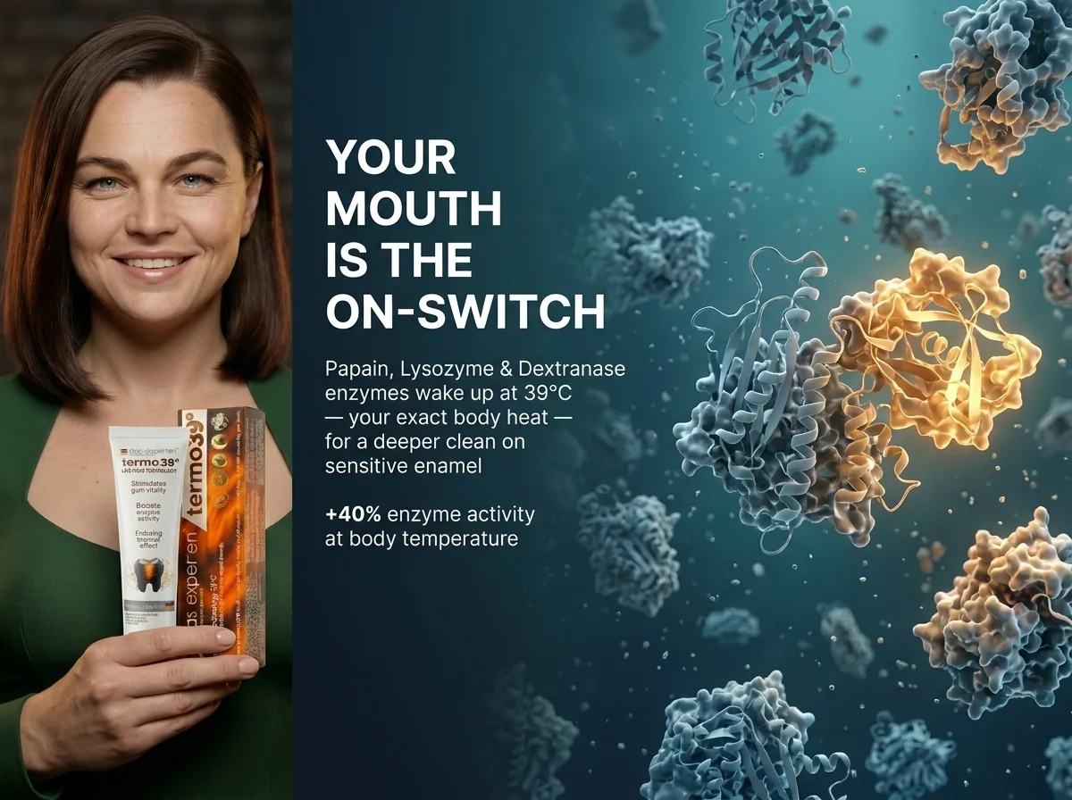 Das Experten termo 39° enzyme toothpaste — enzymes that activate at body heat